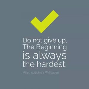 Do not give up!!