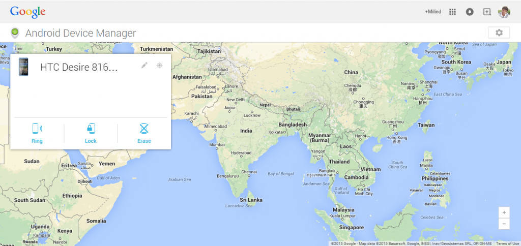 Android Device Manager Web Interface